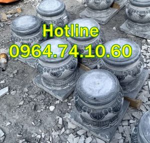 Chân đá kê cột gỗ tại long an hình tròn